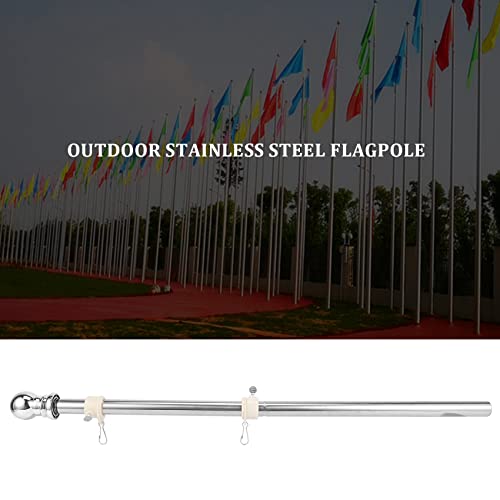 Mât de drapeau inoxydable anti-corrosion pour une cour sans taches - 8