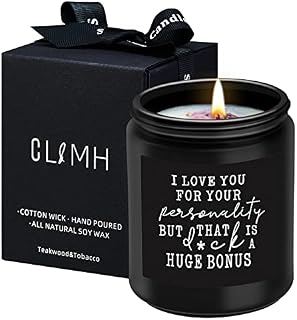 Jasmine Scented Candles - Funny Gifts for Men, Gifts for Him - Husband Gifts, Boyfriend Gifts, Fiance Gifts -Funny Anniversary,Christmas,Valentine's Day,Birthday Gifts for Husband, Boyfriend, Couple