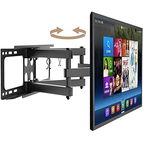 TV-Halterung, TV-Wandhalterung für 32-60"LED-LCD-OLED-4K-Flach- und Gebogene Fernseher bis zu 40 kg Ausziehbarer schwenkbarer TV-Halter mit