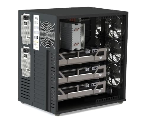 Image of XtremeMiner Industrial Desktop Workstation Case (EMG - Full Tower for SSI Motherboards)