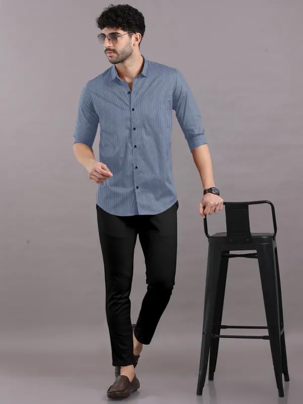 Image of HIMART Men's Printed Slim Fit Casual Shirt,Casual Wear & Formal Wear Men Shirt.