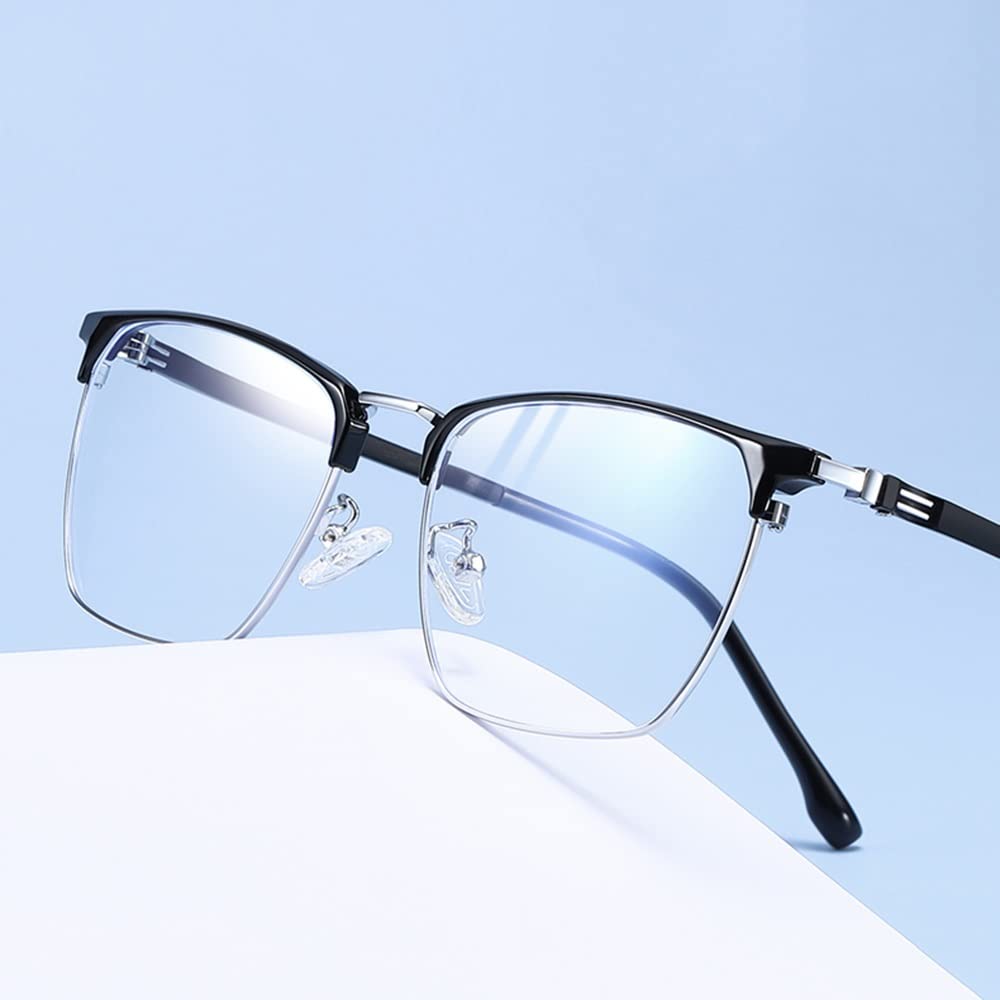 Bifokal Lesebrille Halbrandbrille Lesehilfe Brille Damen Herren Gleitsichtbrille Blaulichtfilter Sehstärke Brille Blendfrei Entspiegelt 1.00 1.50 2.00 2.50 3.00