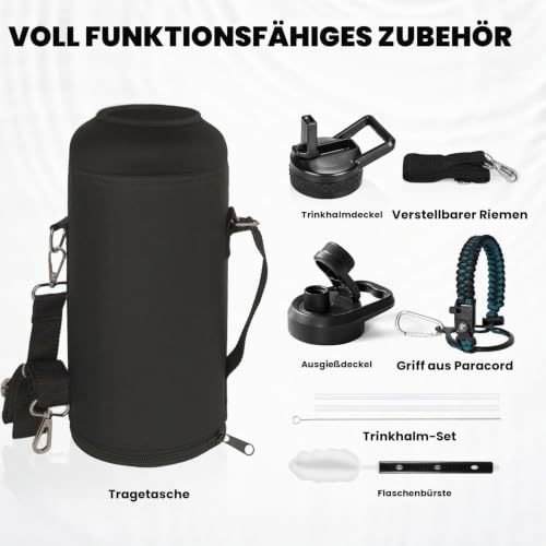 RAYMYLO 2.5L isolierte Edelstahl-Thermosflasche，3-Schicht-Vakuum-Edelstahl – Ansicht 7