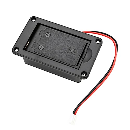 GOOHOCHY 9v Guitar Battery Case Battery Holder Case Simple Storage Guitar Accessory Holder