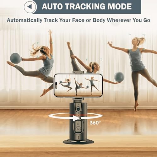 Image of EDNITA E13 Selfie Stick Tripod Ai Powered Auto Face Tracking,360 Rotation Mobile Holder for Smart Video Shoot with Remote,No App Needed,Gimbal Stabilizer with Gesture Control for Video Recording