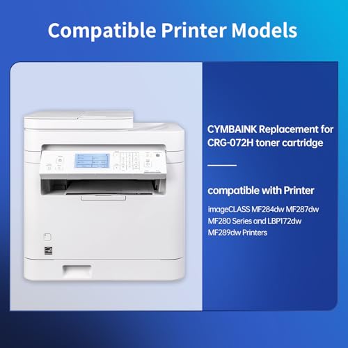 Image of (with Chip) Replacement for Compatible 072H 072 Toner Cartridge Replacement for Canon 072 Toner imageCLASS MF284dw MF287dw MF280 Series and LBP172dw MF289dw Printer