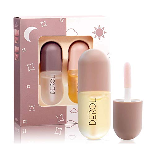 Lip Plumper Gloss, Lip Plumper for Fuller & Hydrated Lips Balm Device Lipstick Treatment Lip Oil, Natural Lip Enhancer That Moisturizes & Eliminates Dryness by Recho (Za)