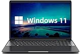 SGIN Laptop 15,6 Zoll Windows 11, 8 GB RAM 256 GB SSD, Prozessor Celeron N4020...