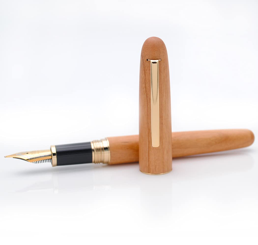 Amazon | JINHAO 9036 天然木万年筆 手作りインクペン (細字 0.5mm