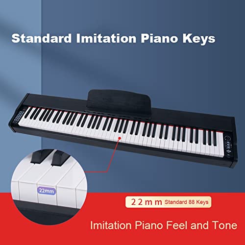 Le clavier de piano numérique portable à 88 touches prend en charge les doubles haut-parleurs stéréo MIDI USB pour les… - Les Beatles, Paul McCartney, John Lennon, RIngo Starr, George Harrison Le clavier de piano numérique portable à 88 touches prend en charge les doubles haut-parleurs stéréo MIDI USB pour les… – Image 3