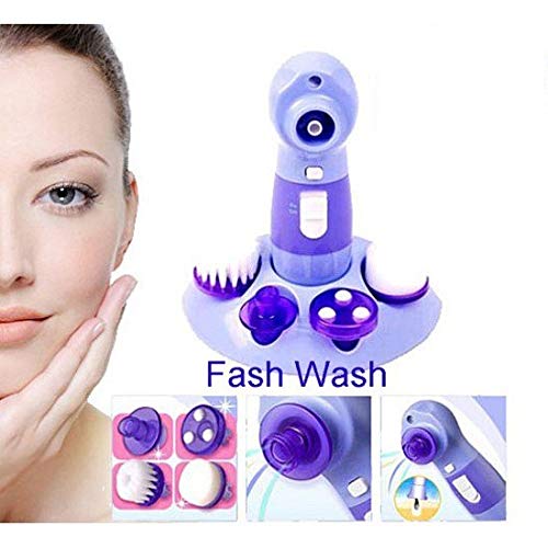 TradyPower Perfect Pore & Electric Facial Cleaning Brush Blackheads Remover Face Beauty Care Facial Massager Skin Care Cleaner Face Washing Machine 4 In 1 Multifunctional Kit For Face