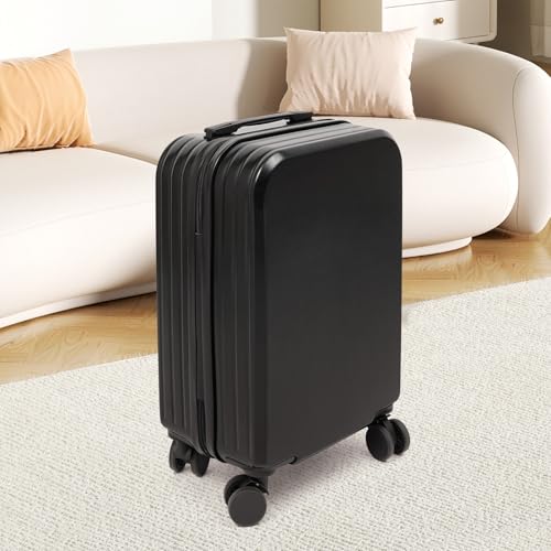 Travel Carry On Luggage,Luggage Airline Approved 20" Lightweight Travel Luggage Suitcase,Carry On Luggage,Suitcase With Cup Holder,Travel Luggage Suitcase With Cup Holder And Usb Charging Port (Black)3
