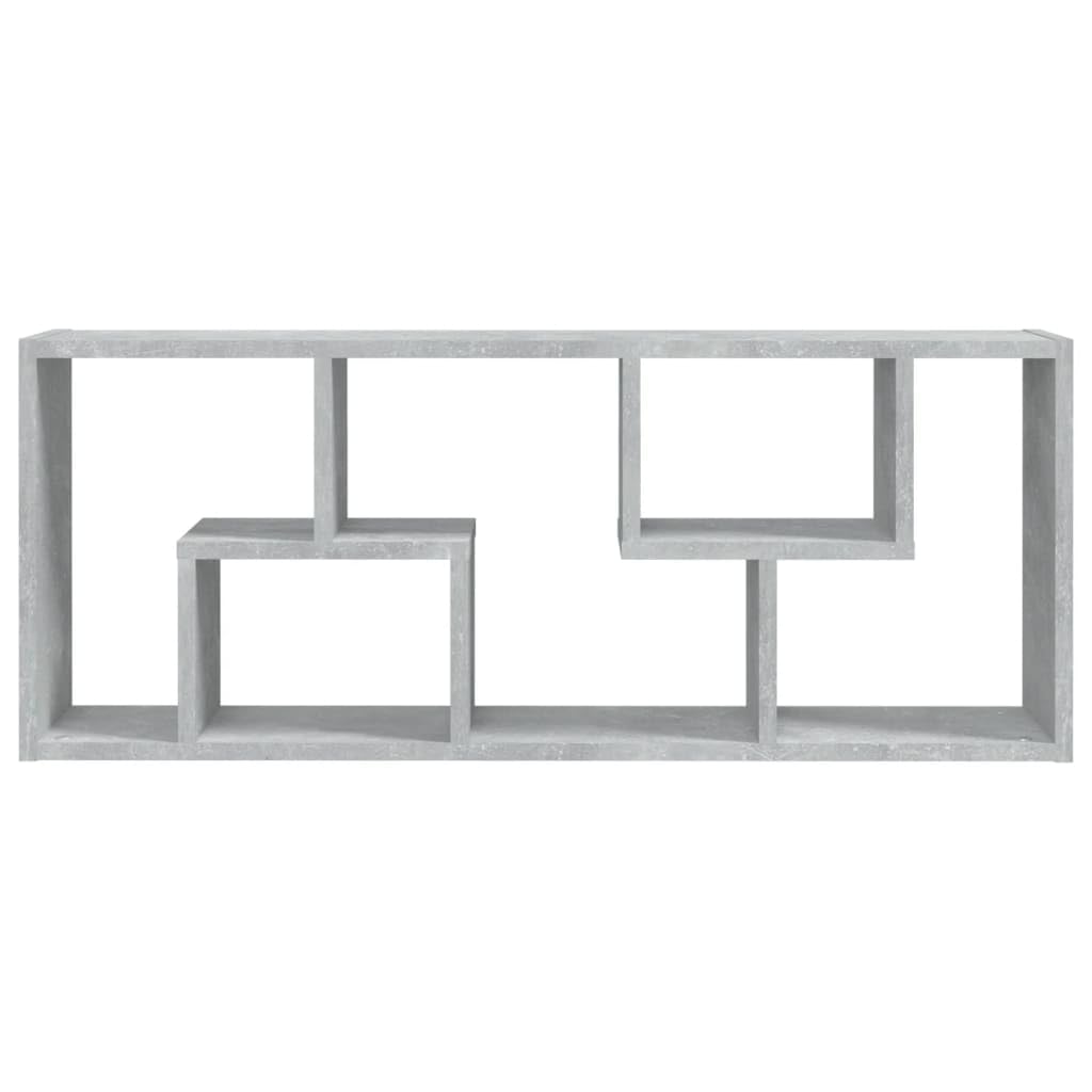 Étagère murale Gris béton 36x16x90 cm Bois d ingénierie