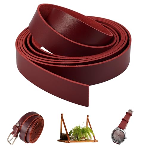 【Cinghie in Pelle Piatte in Pelle per Il Fai da Te】Le corda di cuoio sono larghe 2cm/0.78in, lunghezza tota【Cinghie in Pelle Piatte in Pelle per Il Fai da Te】Le corda di cuoio sono larghe 2cm/0.78in, lunghezza totale 2m/78.74in, spessore 1.4mm/0.05in, adatte per la produzione artigianale fai da te, ideali per i vostri progettile 2m/78.74in, spessore 1.4mm/0.05in, adatte per la produzione artigianale fai da te, ideali per i vostri progetti
