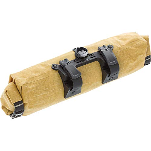 EVOC HANDLEBAR PACK BOA Handlebar Bag Bicycle Bag for Additional Storage Space (Size: L, 5L Storage Space, BOA Fit System, Quick Access on Both Sides, Waterproof and Dirt-Repellent), Clay Yellow