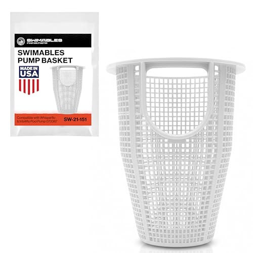 Swimables Pump Basket Compatible with Whisperflo & Intelliflo Pool Pump 070387-3X Durable Pro Grade Basket for Pentair Whisperflo Pump Pool Filter Basket - Small & Large Debris Pump Basket