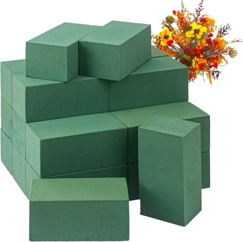 Image of TIED RIBBONS Set of 20 Floral Flower Foam Brick for Flower Basket, Bouquet Artificial Flower Arrangement Wedding Decorations (10 cm x 8 cm x 22 cm)