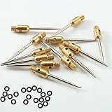HERZWILD dartspitzen 12 pcs Dart gummiring - stahlspitzen metallspitzen f. steeldart (Gold-Silber)