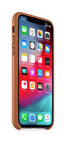 Image of Apple iPhone Xs Leather Case - Saddle Brown