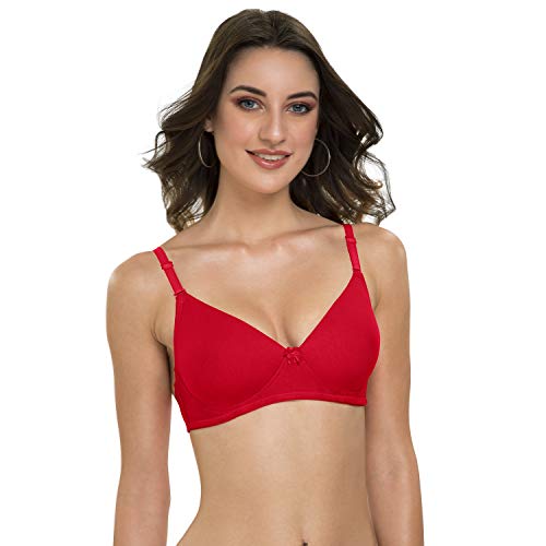 Image of Tweens - Heavily Padded Semi Push-Up Bra - Polyamide Fabric - 3 /4th Coverage, Wireless, Multiway Straps, Seamless - Everyday T-Shirt Bra