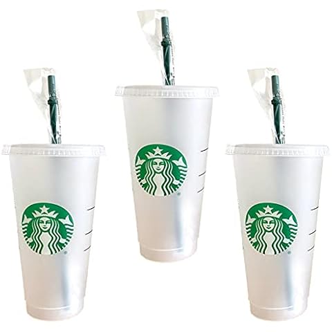 Starbucks Reusable 24 oz Cold Drink Cups Set Cover