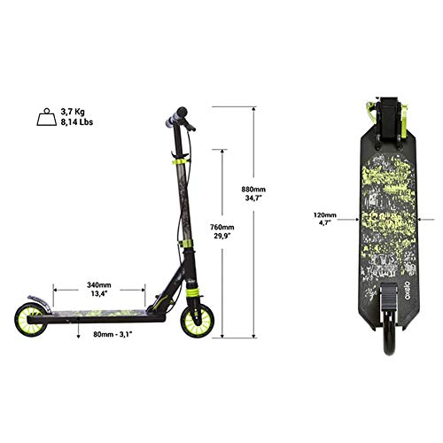 Fantastic Deal! PLLP Child Foldable Scooter-Scooter Kick Folding Kids Kick, 2 Wheel Board for 120-15...