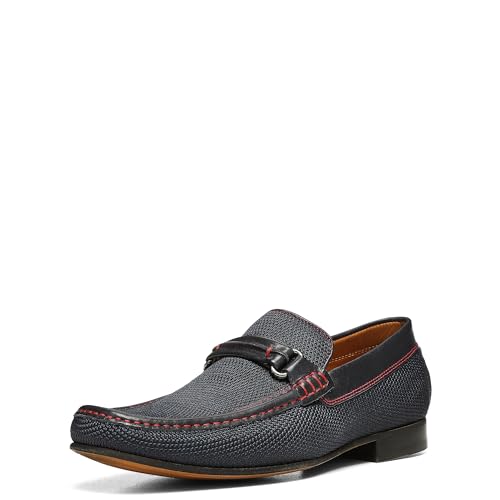 Image of Donald Pliner Donnie Men's Slip-On Loafer - Stacked Heel - Classic Dress Loafers for Men, Memory Foam Insole, Slip-On Shoes for Men, Comfortable Dress Shoes