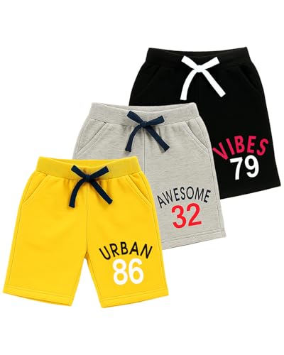Image of Kuchipoo Boys Regular Fit Cotton Shorts - Pack of 3