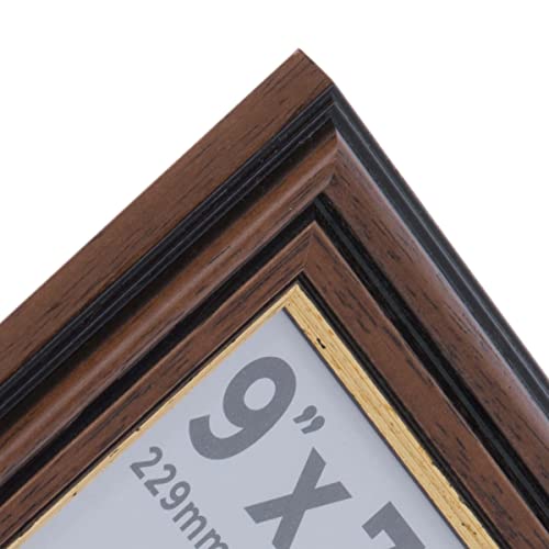 Wall Space 9x7 Brown Frame with Gold Inset, Brown with Gold Line, 9x7 inches - Image 4