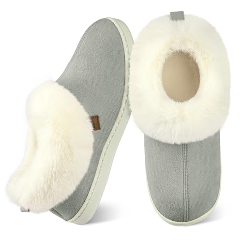 Wostock Ciabatte Donna Invernali Pantofole da donna chiuse per Cuscino