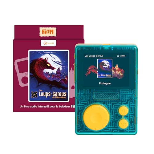 lunii - Caja de Viaje FLAM Jugar los Lobos de Thiercelieux-para niños de 7 a 12 años-2 Libros interactivos de Audio incluidos-Caja de Historias Fabricada en Francia