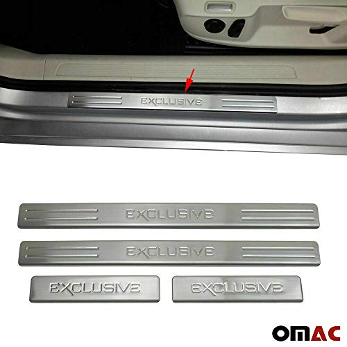 Battitacco cromato per T-Roc 2017-2020, 4 pezzi in...