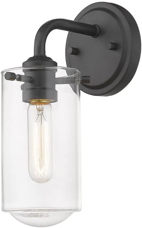 Z-Lite 1 Light Wall Sconce 471-1S-MB, Black