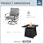 MFSTUDIO 5 Pieces Patio Conversation Sets, Outdoor Metal Furniture Sofas with 1 x 28 50,000 BTU Square Propane Gas Fire Pit Table and 4 x Steel Frame Patio Sofa Swivel Chairs with Grey Cushion
