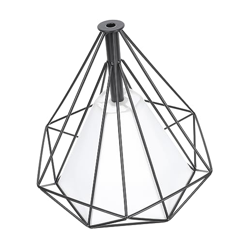 OSALADI Vintage Industrial Ceiling Light Cover Tapered Lampshade White Ceiling Lampshade