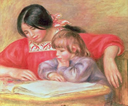 Peinture murale Renoir Léontine pour habiller un grand mur blanc de salon vide