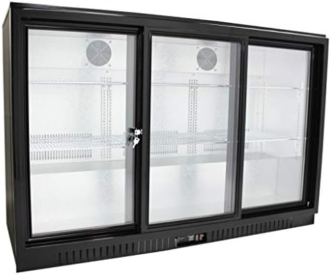 Procool Refrigeration Sliding 3 Door Back Bar Beverage Cooler; 54" Wide Counter Height Refrigerator
