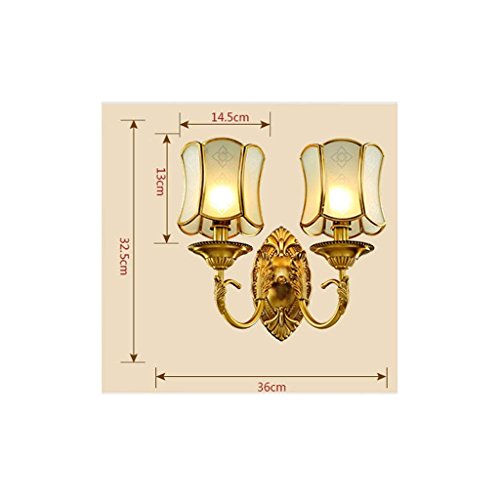 Lámpara de pared GZ para pasillos oscuros, iluminación de cobre eficiente 5
