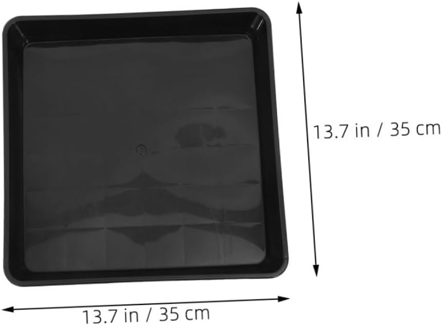 TOYANDONA 6pcs Square Flower Pot Drip Tray Bonsai Plant Saucer Heavy Duty Planter Water Catcher for