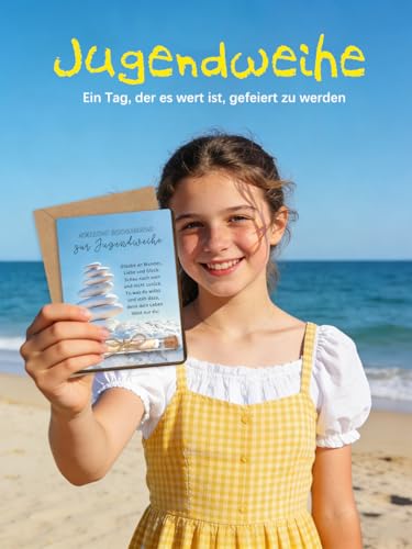 Jugendweihe Geschenke Mädchen Junge, Verpackung Geldgeschenk Jugendweihe - Holz Jugendweihe Karte mit Reagenzglas & Umschlag, Deko & Geschenk Jugendweihe Mädchen Junge