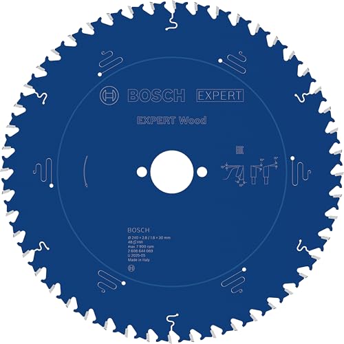 Bosch Professional 1x Kreissägeblatt Expert for Wood (Holz, Sägeblatt Ø 240 x 30 x 2,8 mm, 48 Zähne, Zubehör Kreissäge) – Ansicht 1