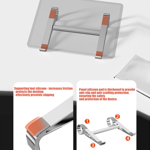 Base plegable portátil para laptop de aluminio miniatura 3