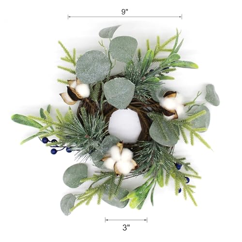 Couronne de Noël en coton durable pour éviter la perte des aiguilles - 7