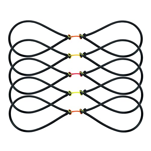 Obert 5pcs Powerful Fishing Slingshot Tube Rubber Bands 5mm Thickness for Archery Slingbow Hunting Fish Arrows Bowfishing Broadheads