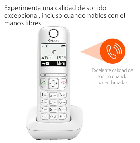 Teléfono inalámbrico de dígitos grandes Gigaset A690 para marcar sin error en casa 4