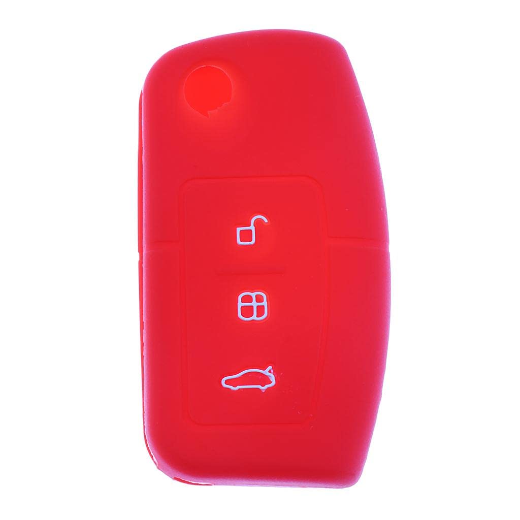 ATORSE® Car Key Case Fob Cover For Ford Focus Escort Mondeo S-Max Red