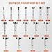 KENDO 16 Piece Forstner Bit Set, Made of Alloy Steel, Forstner Bits for Woodworking, Auger Opener Round Shank Drilling Cutting Tool for Hardwood, Softwood, Plastic, Plywood with Storage Case