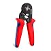 Produktbild HSC8 6-4 0.25-6mm² AWG23-10 Einstellen Ratschen Zwinge Crimper Zange Crimpzange Aderendhülsen Draht Ende Schnurende Nase Rot