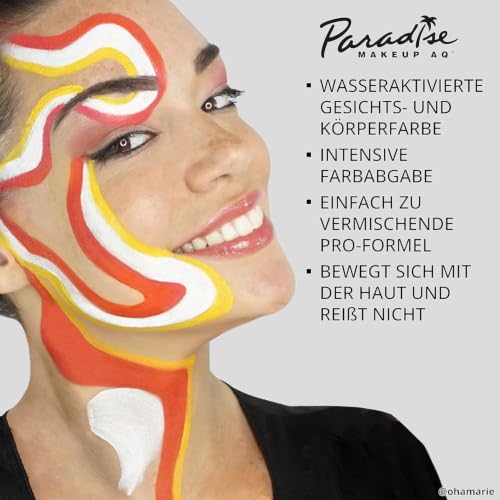 Image of Mehron Makeup Paradise FX - 1.4 oz Water-Activated Paint (Lime 2, 1.4 Ounce)