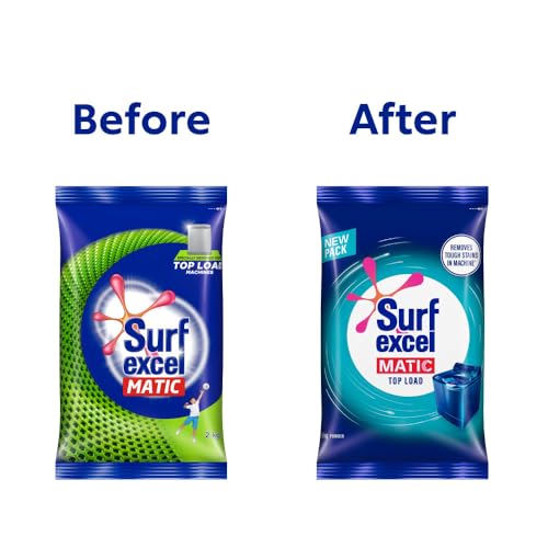Image of Surf Excel Matic Top Load Detergent Washing Powder 2 kg|| Specially designed for Tough Stain Removal on Laundry in Washing Machines